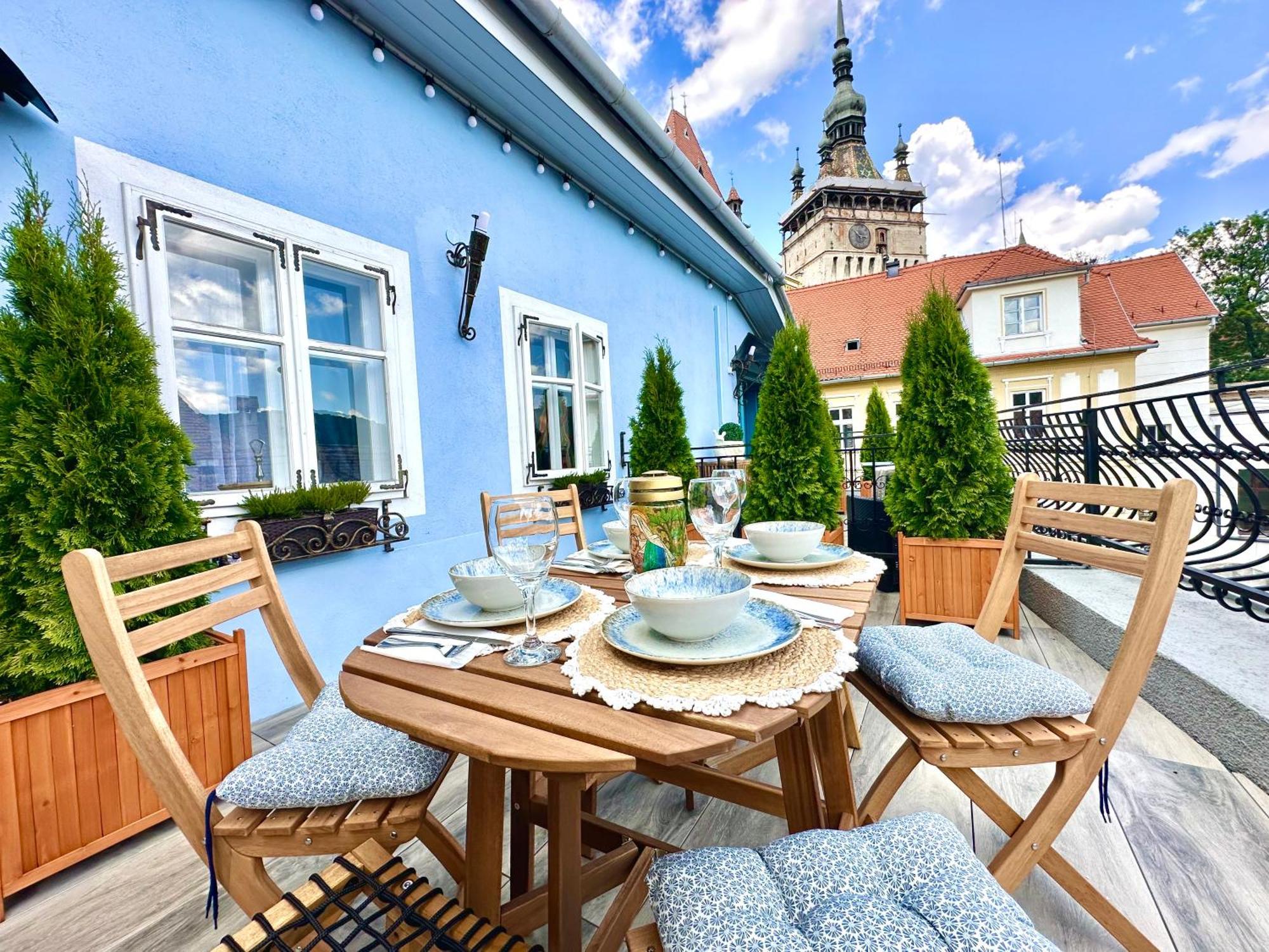 Casa Albastra By Casa Otto Lägenhet Sighişoara Exteriör bild