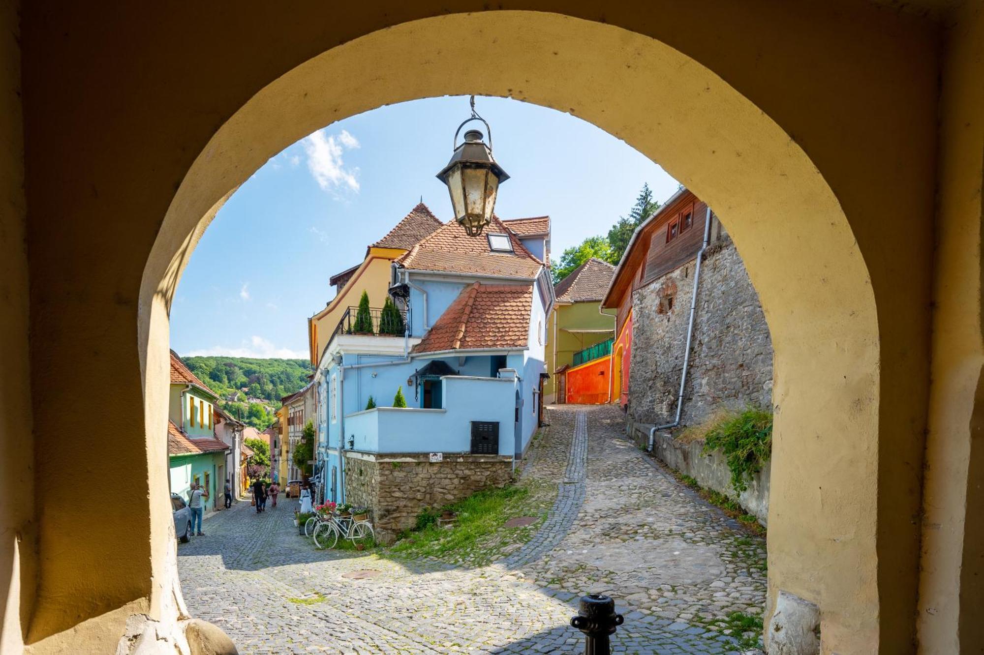 Casa Albastra By Casa Otto Lägenhet Sighişoara Exteriör bild