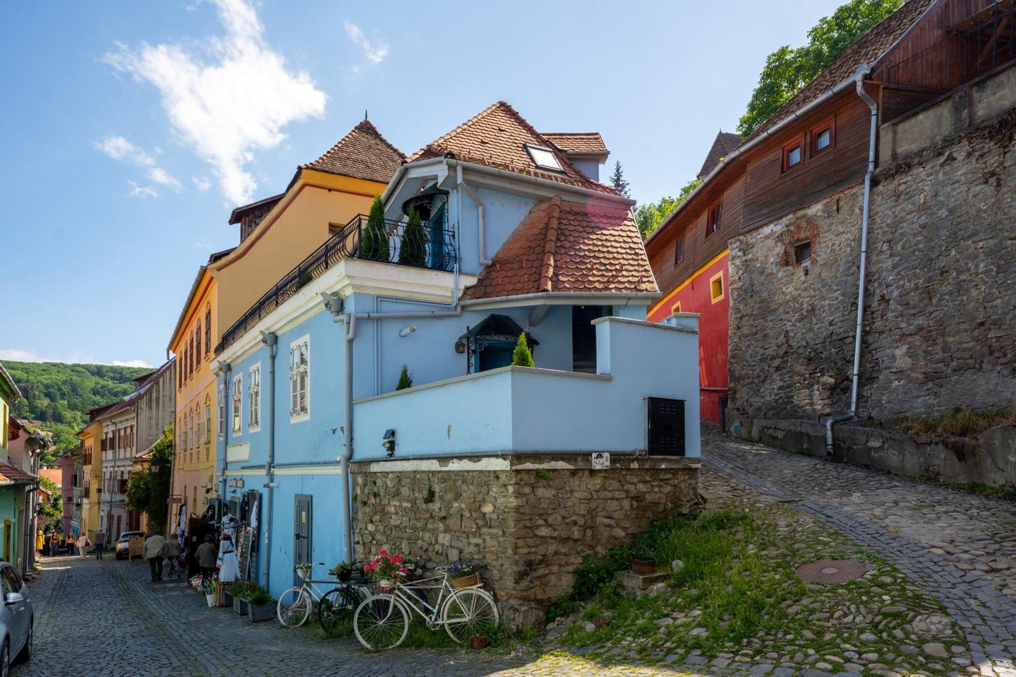 Casa Albastra By Casa Otto Lägenhet Sighişoara Exteriör bild